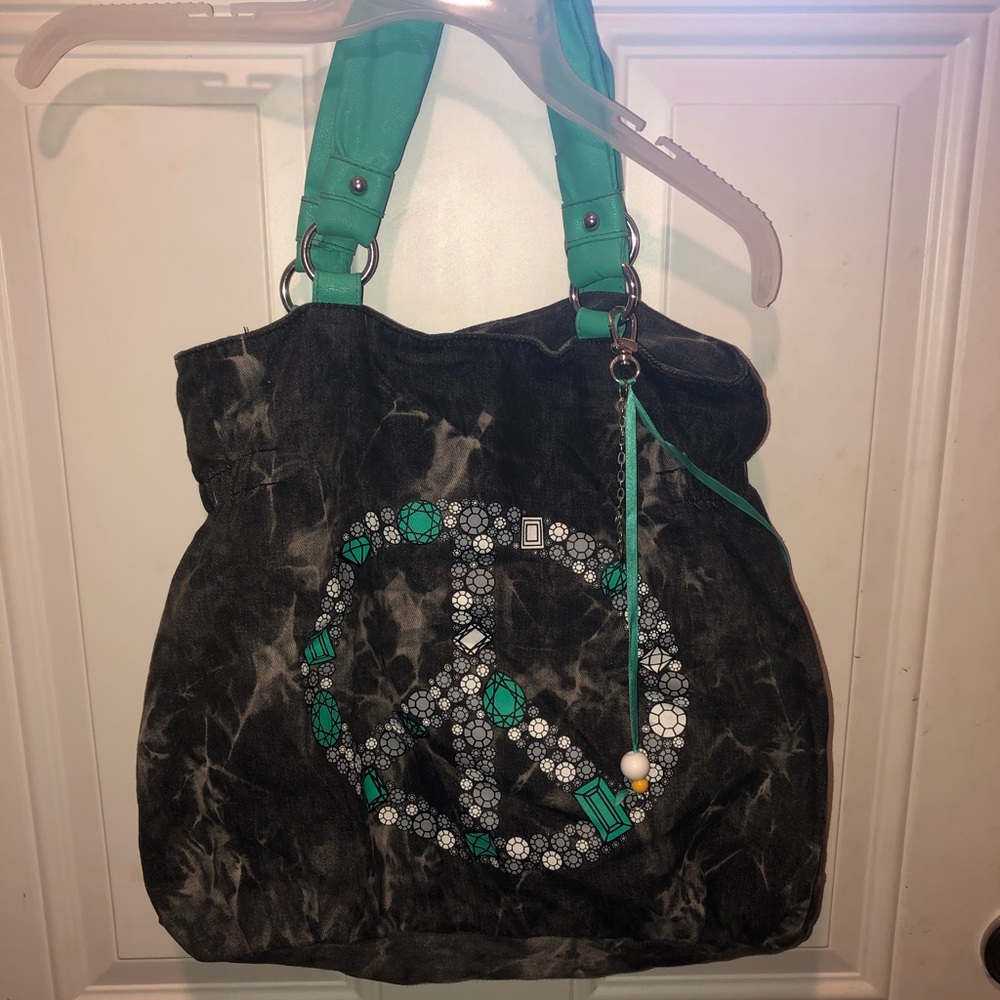 Arizona peace sign shoulder bag